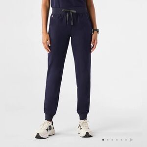 Women's Navy FREEx Lined Zamora High‎ Waisted  Jogger Scrub Pants SZ XS T